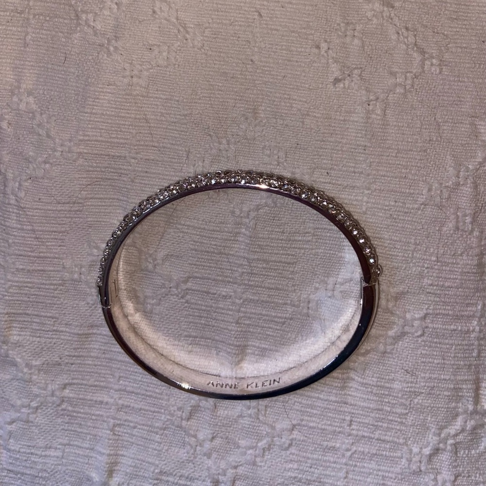 Anne Klein Silver Pavé Bracelet